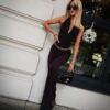 IMG_5937 Classic tie-neck jumpsuit - BLACK