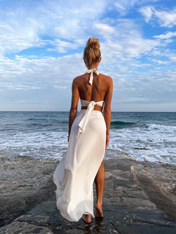 spódnica plażowa biała