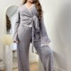 Cotton Lace Set - Lace Touch - Soft Grey