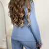 Elegant Women's Set Silver Shine - Dusty Blue