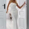 Elegant Skirt Set – Cream White