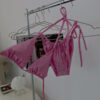AC1BE475-3B5F-4FD4-A5BB-B599BD8EC1B9 Women’s Tie Bikini - Blush Glow - Top - Pearl Pink with Glow Effect